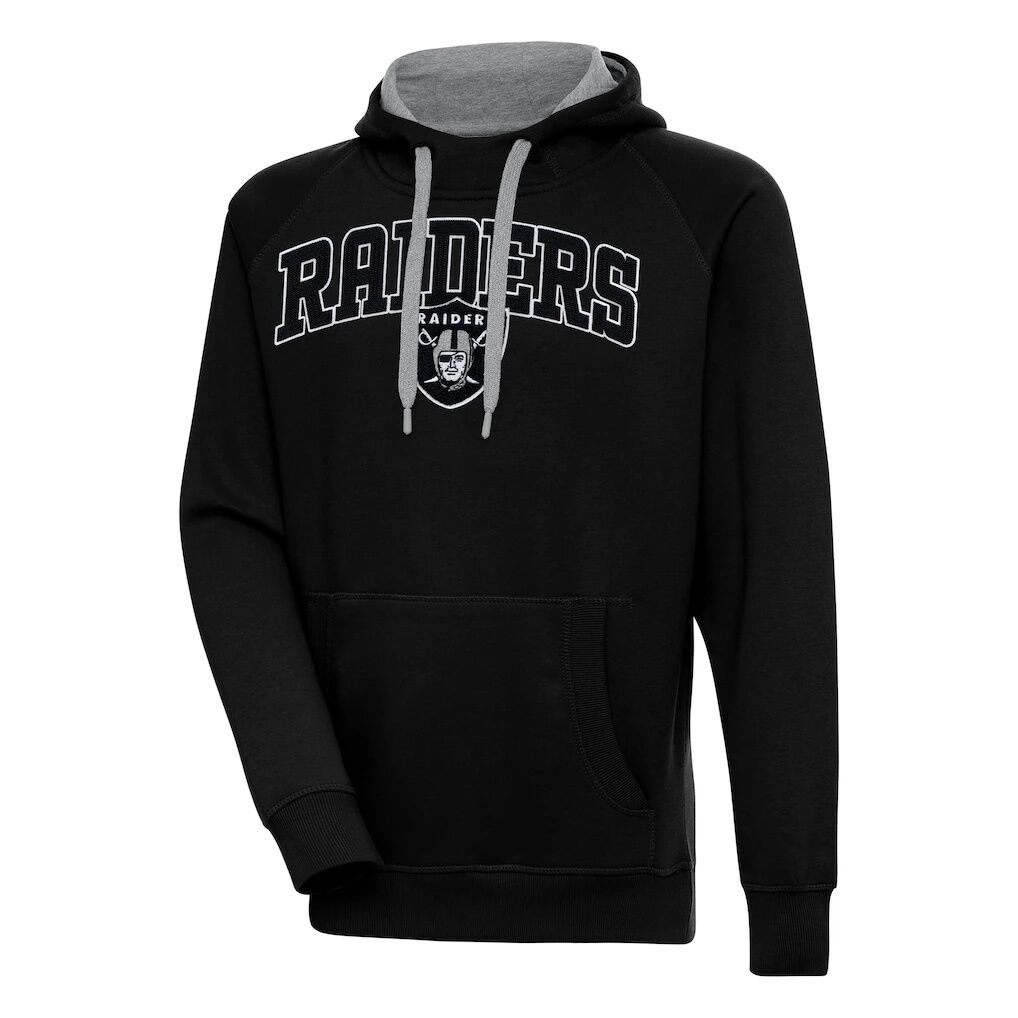 Las Vegas Raiders Antigua Victory Pullover Hoodie