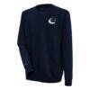 Vancouver Canucks Antigua Victory Pullover Sweatshirt - Navy - Front View