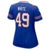 DaShaun White Buffalo Bills Nike Women's Team Game Jersey - - Detail View