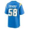 Tae Crowder Los Angeles Chargers Nike Team Game Jersey - - Detail View