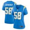 Tae Crowder Los Angeles Chargers Nike Women's Team Game Jersey - - Front View