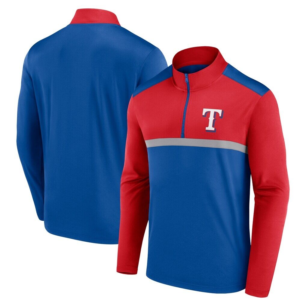 Texas Rangers Fashion7 Unstoppable Quarter-Zip Top – Royal