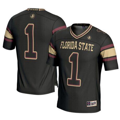 #1 Florida State Seminoles GameDay Greats Youth Football Jersey - Black - Front View