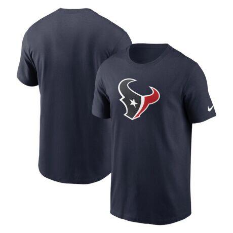Houston Texans Nike Primetime Logo Essential T-Shirt - Navy - Front View