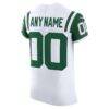 New York Jets Nike Vapor F.U.S.E. Elite Custom Jersey - White - Detail View