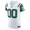 New York Jets Nike Vapor F.U.S.E. Elite Custom Jersey - White - Side View