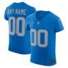 Detroit Lions Nike Alternate Vapor F.U.S.E. Elite Custom Jersey - Blue - Front View