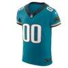 Jacksonville Jaguars Nike Alternate Vapor F.U.S.E. Elite Custom Jersey - Teal - Side View