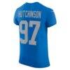 Aidan Hutchinson Detroit Lions Nike Alternate Vapor F.U.S.E. Elite Jersey - Blue - Alt2