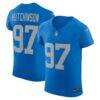 Aidan Hutchinson Detroit Lions Nike Alternate Vapor F.U.S.E. Elite Jersey - Blue - Front View