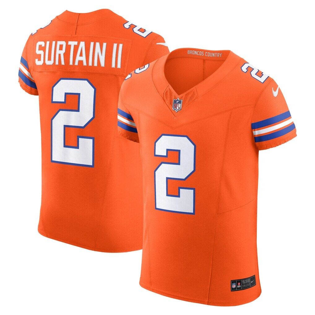 Patrick Surtain II Denver Broncos Nike Alternate Vapor F.U.S.E. Elite Jersey