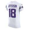 Justin Jefferson Minnesota Vikings Nike Alternate Vapor F.U.S.E. Elite Player Jersey - White - Detail View