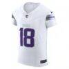 Justin Jefferson Minnesota Vikings Nike Alternate Vapor F.U.S.E. Elite Player Jersey - White - Side View