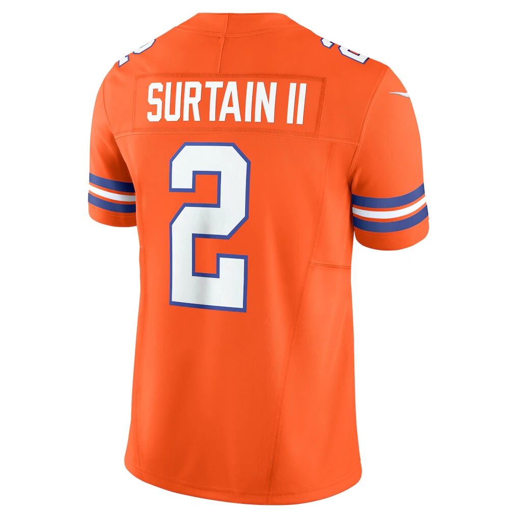 Patrick Surtain II Denver Broncos Nike Alternate Mile High Collection 1977 Throwback Vapor F.U.S.E. Limited Jersey