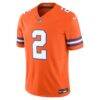 Patrick Surtain II Denver Broncos Nike Alternate Mile High Collection 1977 Throwback Vapor F.U.S.E. Limited Jersey - Orange - Side View