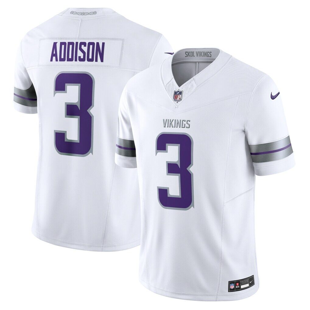 Jordan Addison Minnesota Vikings Nike Alternate Vapor F.U.S.E. Limited Jersey