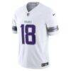 Justin Jefferson Minnesota Vikings Nike Alternate Vapor F.U.S.E. Limited Jersey - White - Side View