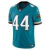 Travon Walker Jacksonville Jaguars Nike Prowler Throwback Vapor F.U.S.E. Limited Jersey - Teal - Side View