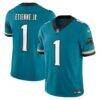 Travis Etienne Jacksonville Jaguars Nike Prowler Throwback Vapor F.U.S.E. Limited Jersey - Teal - Front View