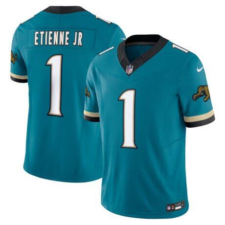 Travis Etienne Jacksonville Jaguars Nike Prowler Throwback Vapor F.U.S.E. Limited Jersey