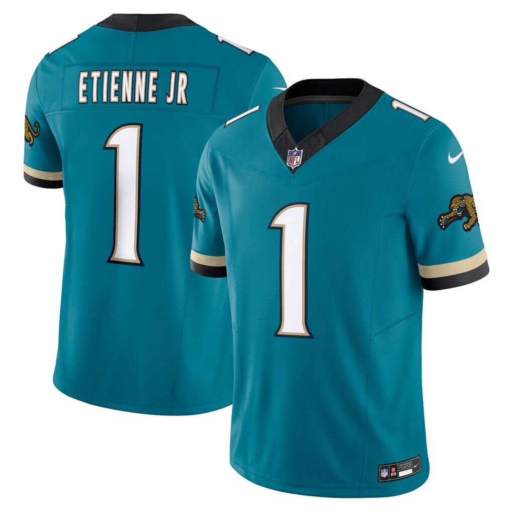 Travis Etienne Jacksonville Jaguars Nike Prowler Throwback Vapor F.U.S.E. Limited Jersey