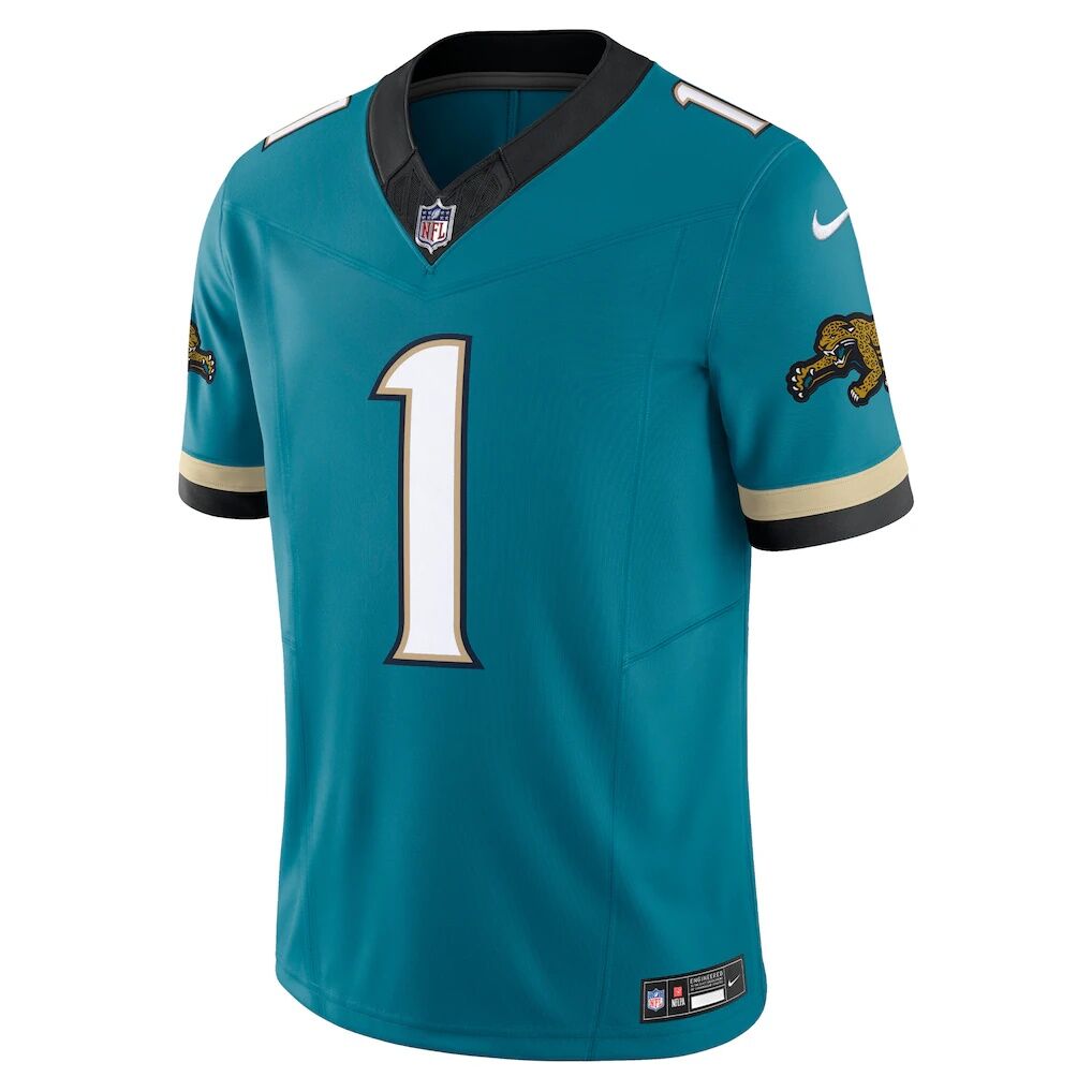 Travis Etienne Jacksonville Jaguars Nike Prowler Throwback Vapor F.U.S.E. Limited Jersey