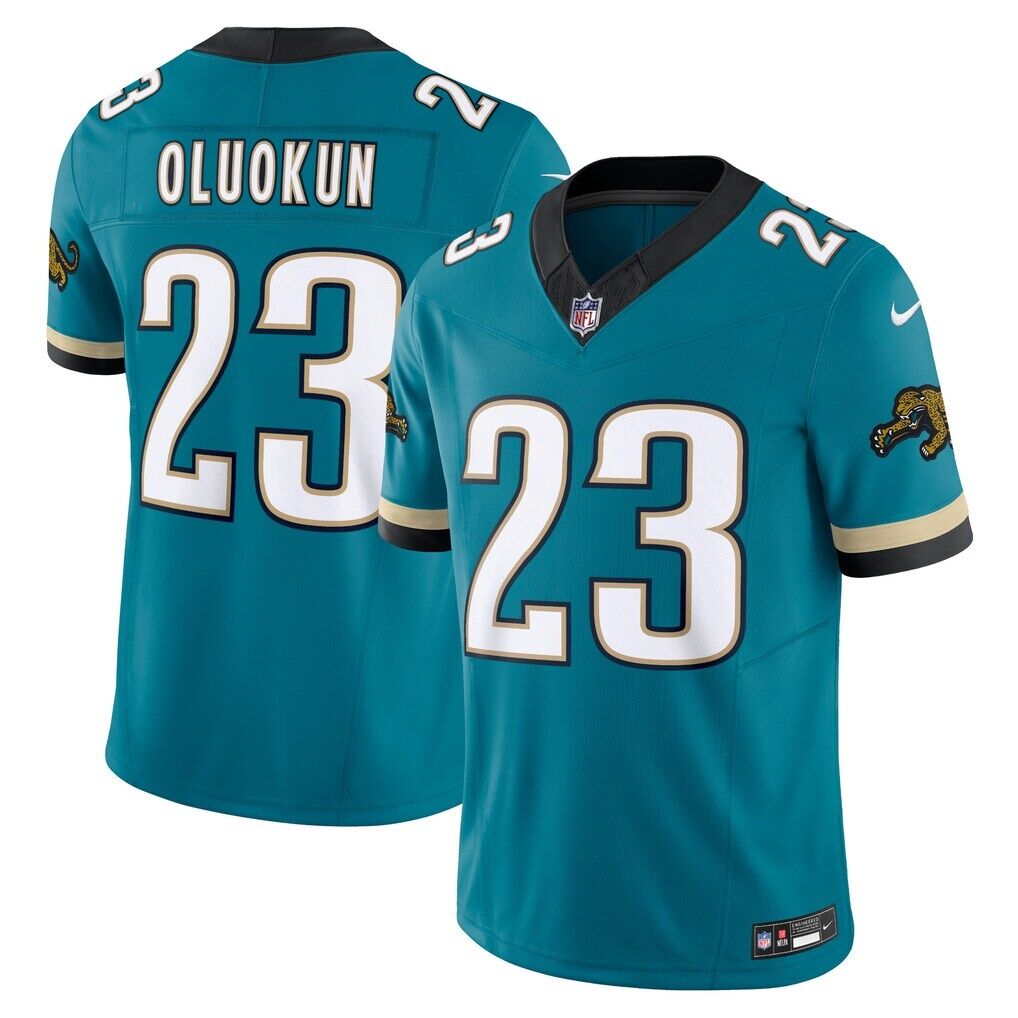 Foye Oluokun Jacksonville Jaguars Nike Prowler Throwback Vapor F.U.S.E. Limited Jersey