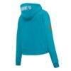 Charlotte Hornets Pro Standard Women's 2023/24 City Edition Cropped Pullover Hoodie - Teal - Detail View
