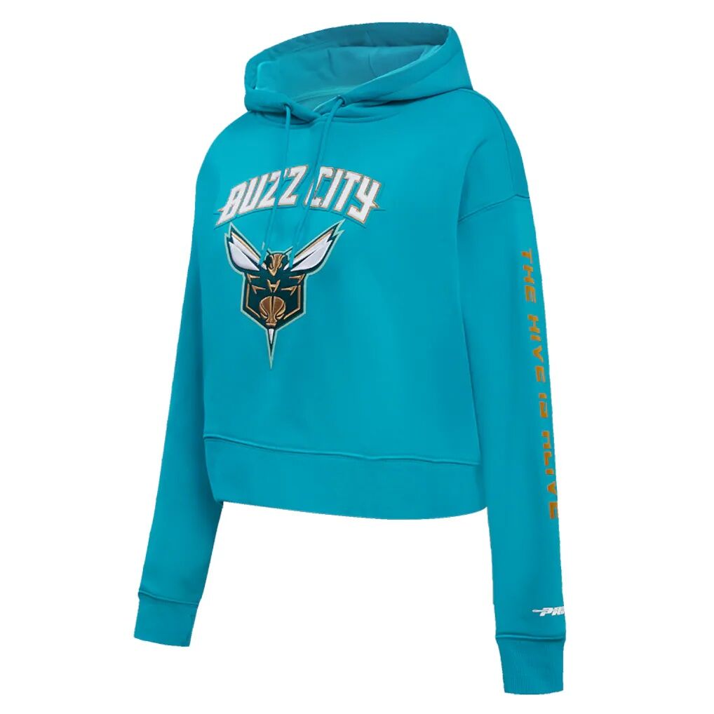 Charlotte Hornets Pro Standard Women’s 2023/24 City Edition Cropped Pullover Hoodie