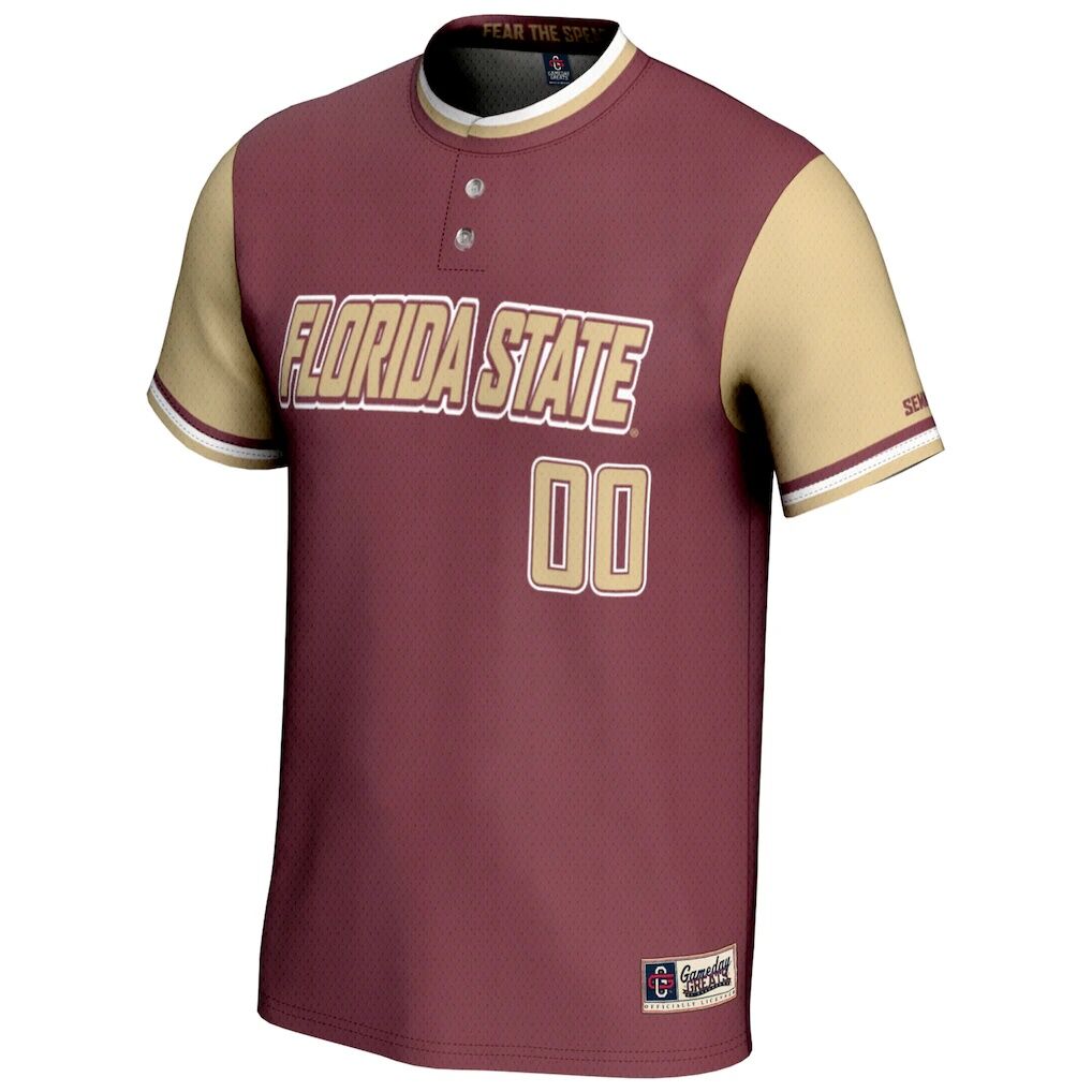 Florida State Seminoles GameDay Greats Youth  NIL Pick-A-Player Lightweight Softball Jersey - Garnet