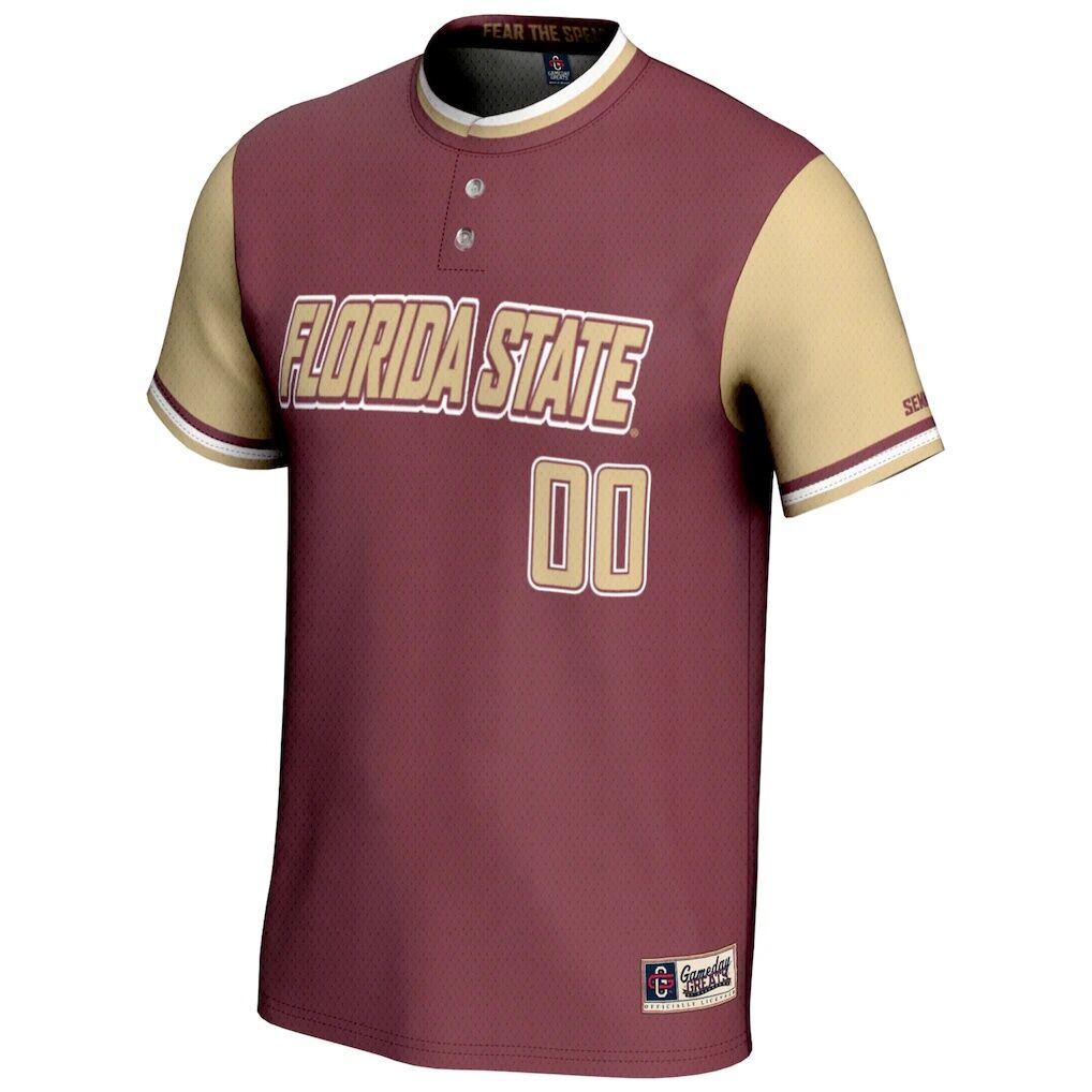Florida State Seminoles GameDay Greats Unisex  NIL Pick-A-Player Lightweight Softball Jersey - Garnet