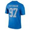 Aidan Hutchinson Detroit Lions Nike Legend Player Performance Top - Blue - Detail View