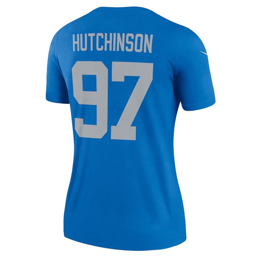 Aidan Hutchinson Detroit Lions Nike Women's Alternate Legend Player Performance Top