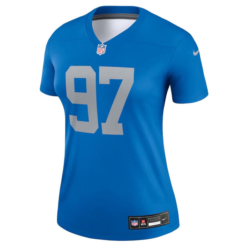 Aidan Hutchinson Detroit Lions Nike Women's Alternate Legend Player Performance Top