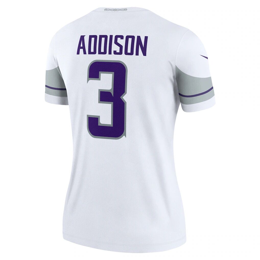 Jordan Addison Minnesota Vikings Nike Women's Alternate Legend Player Performance Top