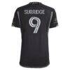 Sam Surridge Nashville SC adidas 2023 Man In Black Kit Authentic Player Jersey - Black - Detail View