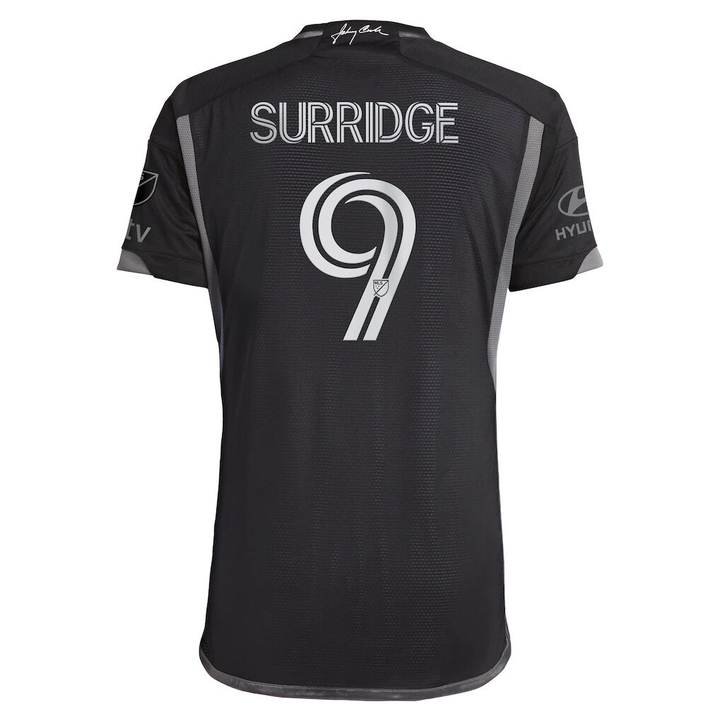 Sam Surridge Nashville SC adidas 2023 Man In Black Kit Authentic Player Jersey