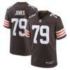 Dawand Jones Cleveland Browns Nike Team Game Jersey - Brown - Front View