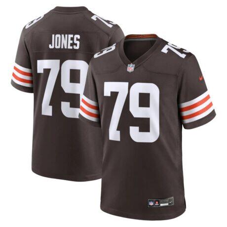 Dawand Jones Cleveland Browns Nike Team Game Jersey - Brown - Front View