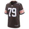 Dawand Jones Cleveland Browns Nike Team Game Jersey - Brown - Side View