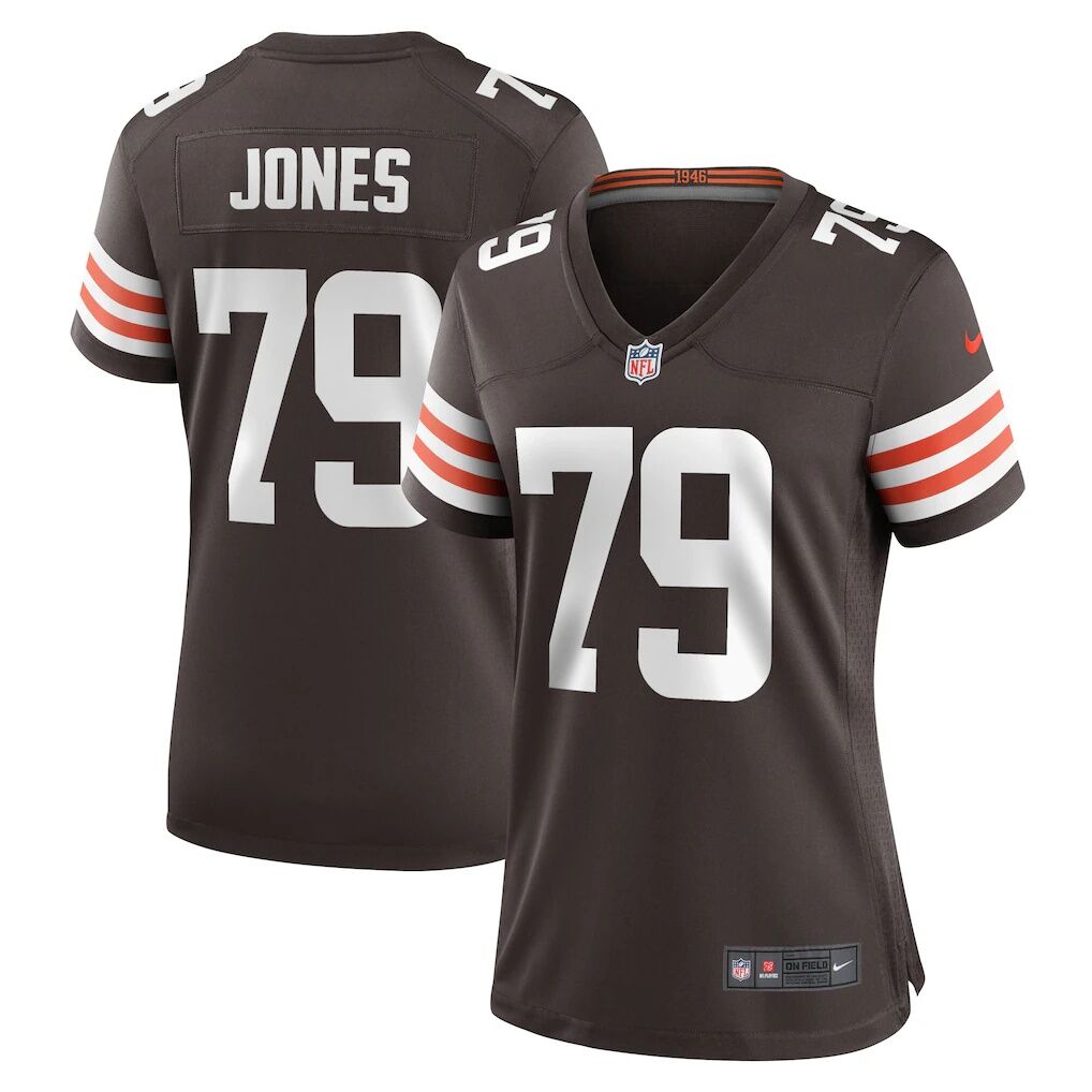 Dawand Jones Cleveland Browns Nike Women's Team Game Jersey