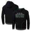 Milwaukee Bucks Stadium Essentials Baseline Pullover Hoodie - Black - Front View
