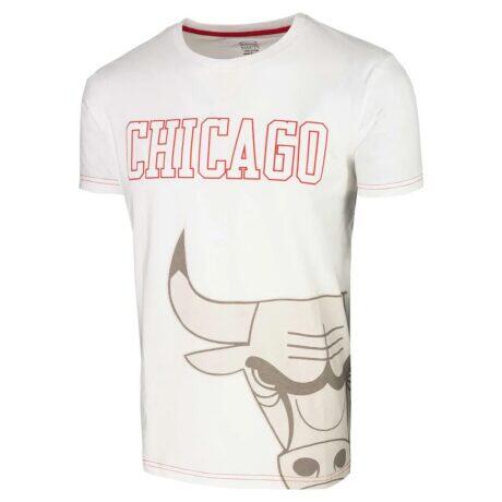 Chicago Bulls Stadium Essentials Unisex Scoreboard T-Shirt - White - Front View