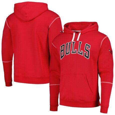 Chicago Bulls Stadium Essentials Monument Pullover Hoodie - Red - Front View