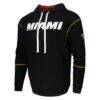 Miami Heat Stadium Essentials Monument Pullover Hoodie - Black - Side View