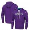 Charlotte Hornets Stadium Essentials Monument Pullover Hoodie - Purple - Front View