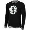 Brooklyn Nets Stadium Essentials Club Level Pullover Sweatshirt - Black - Side View