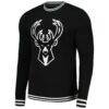 Milwaukee Bucks Stadium Essentials Club Level Pullover Sweatshirt - Black - Side View