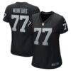 Thayer Munford Jr. Las Vegas Raiders Nike Women's Team Game Jersey - Black - Front View
