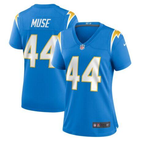Tanner Muse Los Angeles Chargers Nike Women's Team Game Jersey - - Front View
